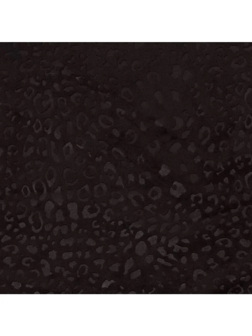 Threshold Velvet Embossed Animal Print Blackout Black Curtain Panel 50 x 63 NWOT